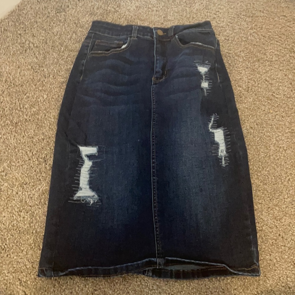 Denim skirt